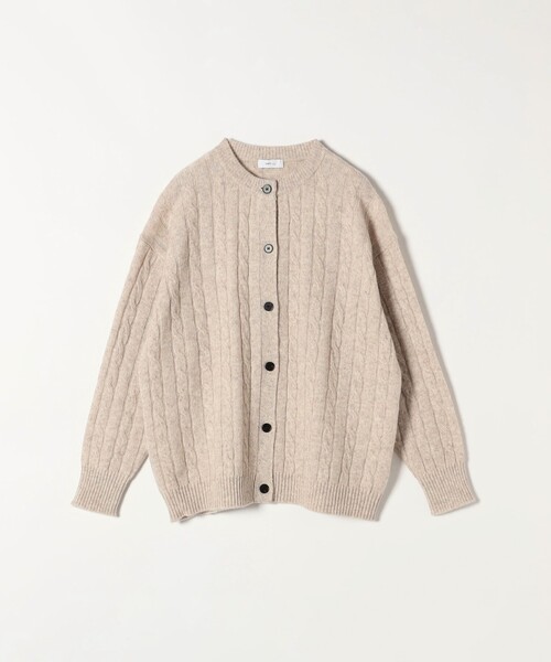 WEB限定】SHIPS any:〈手洗い可能〉ヤク ケーブル クルーネック ニット