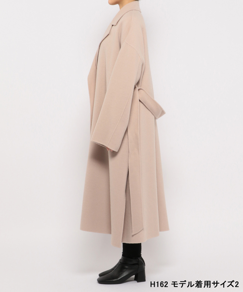 セール】ライトウールリバーロングコート（ダウンジャケット/コート