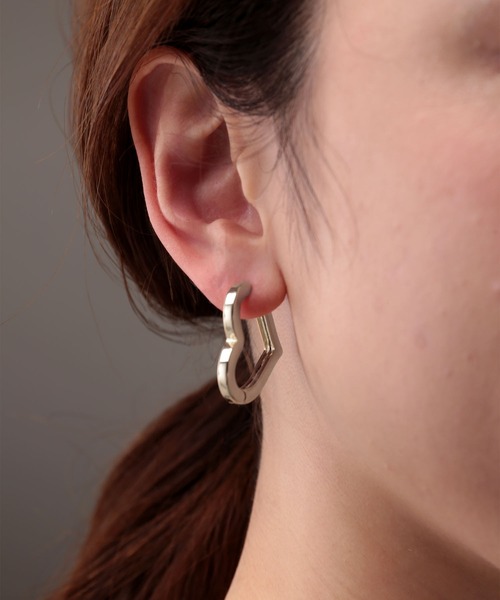 ハートフープピアス（ピアス（両耳用））｜Manon's Selection（マノン