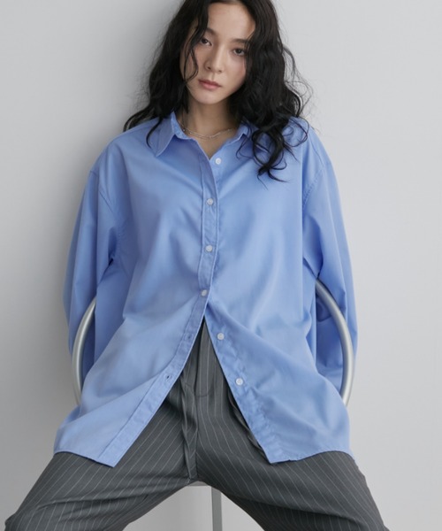 新色追加】オーバーサイズベーシックルーズシャツ【ロングセラー