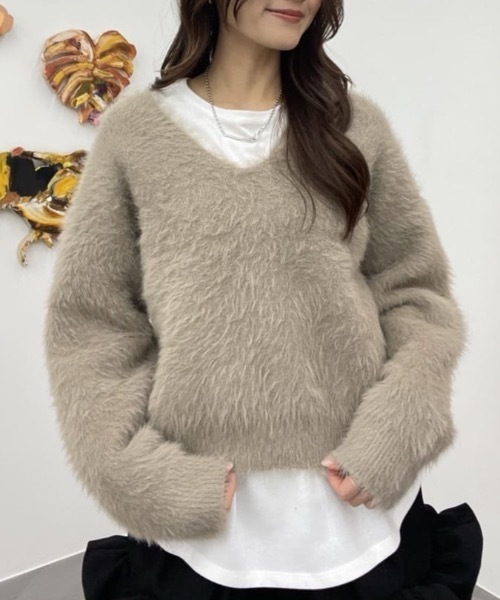 2WAYシャギーニット（ニット/セーター）｜STYLEMIXER（スタイル