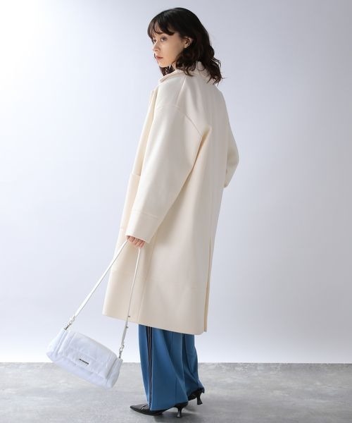 JEANASIS（ジーナシス）の「【WEB限定】ウーリーテックBIGカラーコート