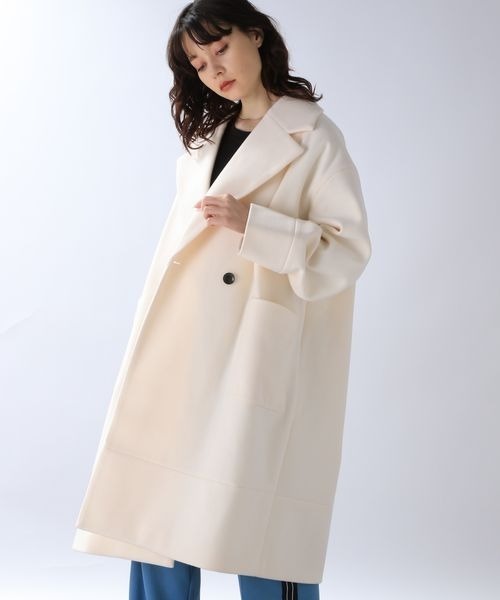 JEANASIS（ジーナシス）の「【WEB限定】ウーリーテックBIGカラーコート