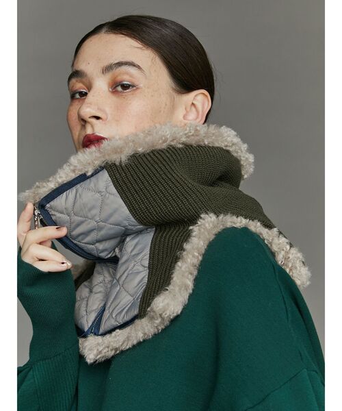 UN3D.（アンスリード）の「FABRIC MIX NECK WARMER / ファブリック