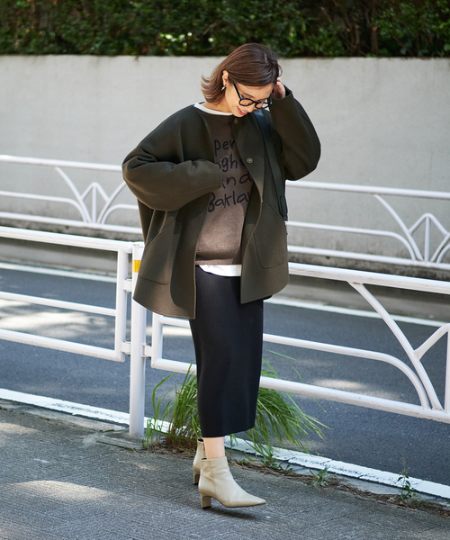 FRAMeWORK（フレームワーク）の「ハミルトンリバークルーネックコート