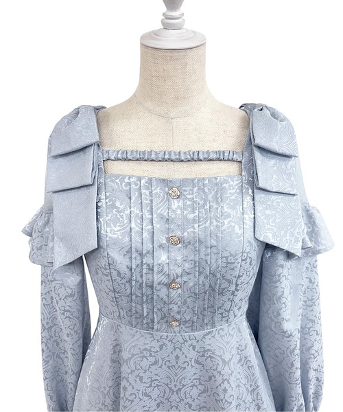 セール】Lace switching jacquard dress（ワンピース）｜Rose Muse