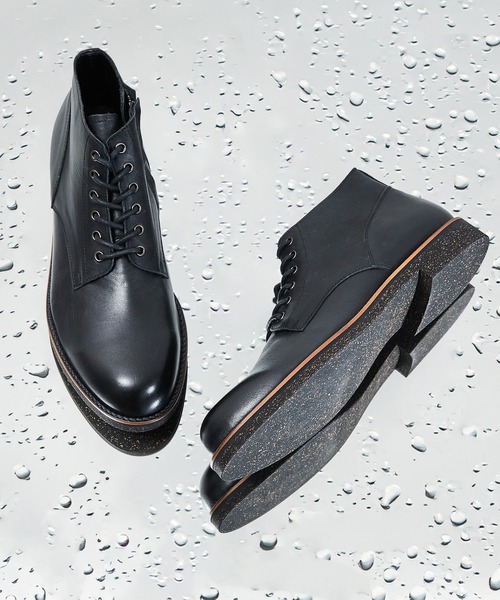 PADRONE パドローネ / CHUKKA BOOTS with SIDE ZIP (WATER PROOF