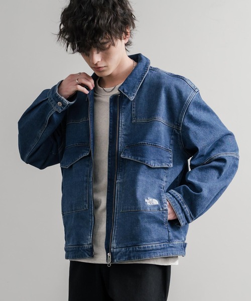 日本未展開モデル WHITE LABEL THE NORTH FACE DENIM TRUCKER JACKET