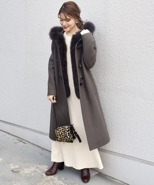 SHIPS（シップス）の「ファーダッフルコート◇（ダッフルコート）」 - WEAR