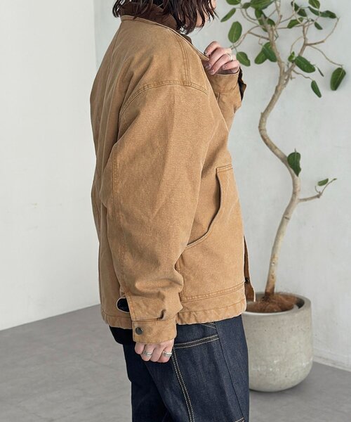 CPCM（シーピーシーエム）の「襟コーデュロイワークジャケット
