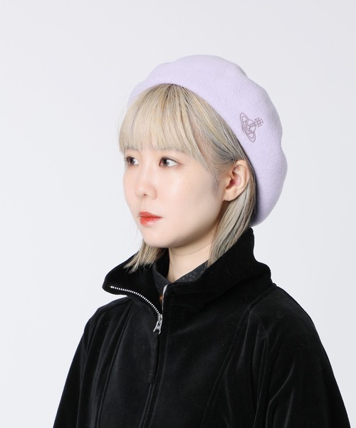 Vivienne Westwoodベレー帽 Vivienne Westwood☆ラインORB刺繍