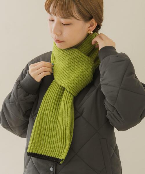 SMELLY（スメリー）の「ニットバイカラーマフラー（マフラー）」 - WEAR