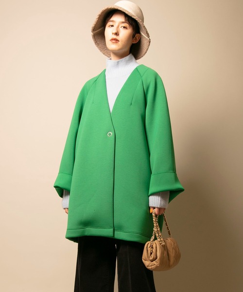 Johnbull（ジョンブル）の「ダンボールカットミドルコート（ノーカラー