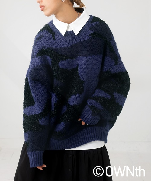 セール】迷彩ニット（ニット/セーター）｜OWNth（オンス）の