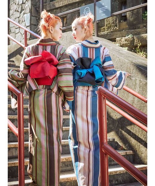 jouetie（ジュエティ）の「マルチストライプ浴衣（浴衣）」 - WEAR