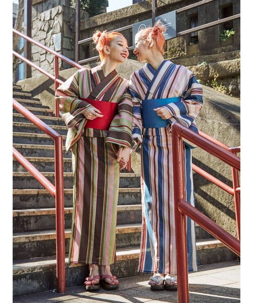 jouetie（ジュエティ）の「マルチストライプ浴衣（浴衣）」 - WEAR