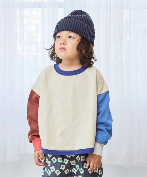 セール】スウェード裏毛裾ラウンドトレーナー（スウェット）｜Life