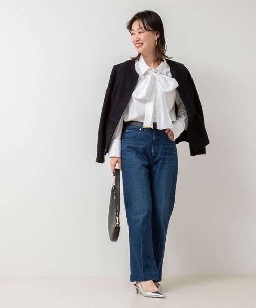 NOLLEY'S（ノーリーズ）の「ツイードノーカラージャケット（ノーカラー