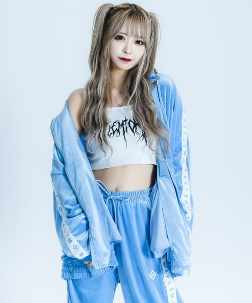 REFLEM（レフレム）の「『REFLEM/レフレム』ロゴテープベロアジャージ