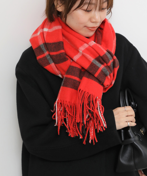 セール】《追加》【TWEEDMILL/ツイードミル】 チェックストール