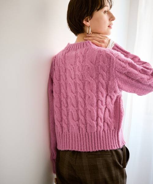 セール】ケーブルニットカーディガン（カーディガン/ボレロ）｜ROPE