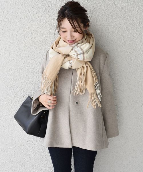 SHIPS（シップス）の「ノーカラーショートコート◇（その他アウター