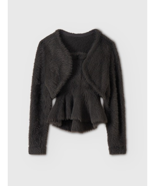 フェザーペプラムニットカーディガンセット（ニット/セーター）｜EIMY