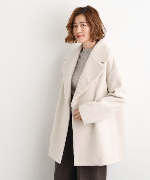 セール】ふんわりまとう、オーバーサイズテーラーコート（チェスター