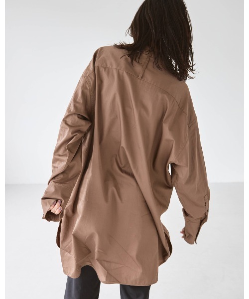 TODAYFUL（トゥデイフル）の「スタンドカラーオーバーシャツ（シャツ