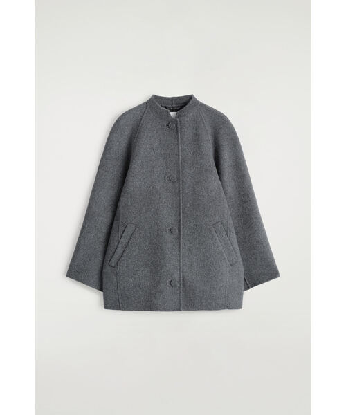 ラウンドダブルフェイスウールジャケット（シャツ/ブラウス）｜COS