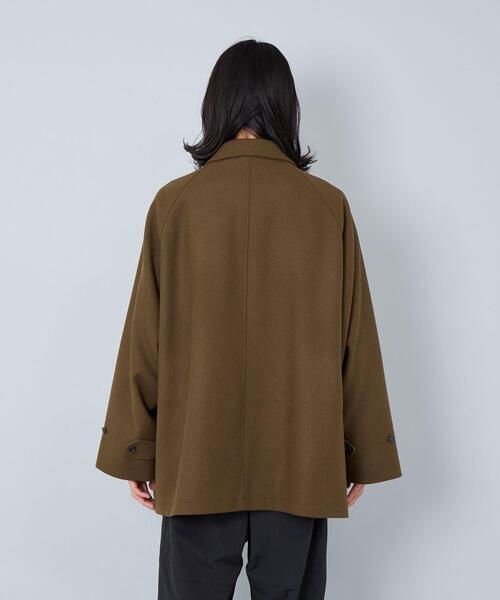 CITEN（シテン）の「＜CITEN＞ヒュージ バルカラー ハーフコート モカ