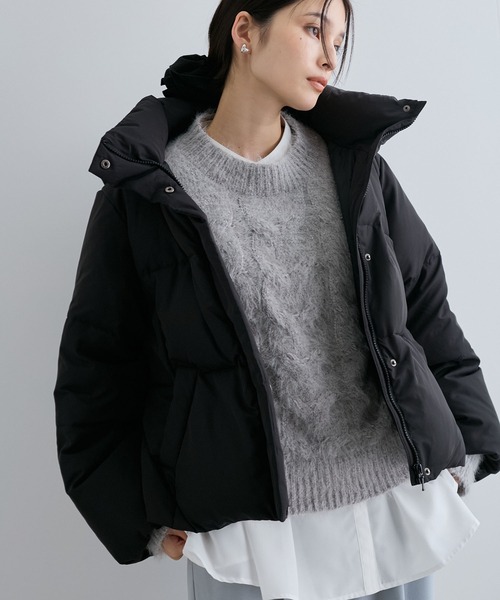 VIS（ビス）の「【撥水】【Green Down】フード取り外しダウン