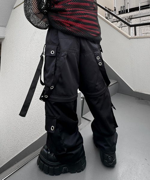 4WAY チェーン2個付き テックカーゴパンツ【ILL'S 】（カーゴパンツ