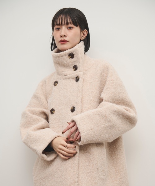 Shelly island（シェリーアイランド）の「2WAYシャギーミドルコート