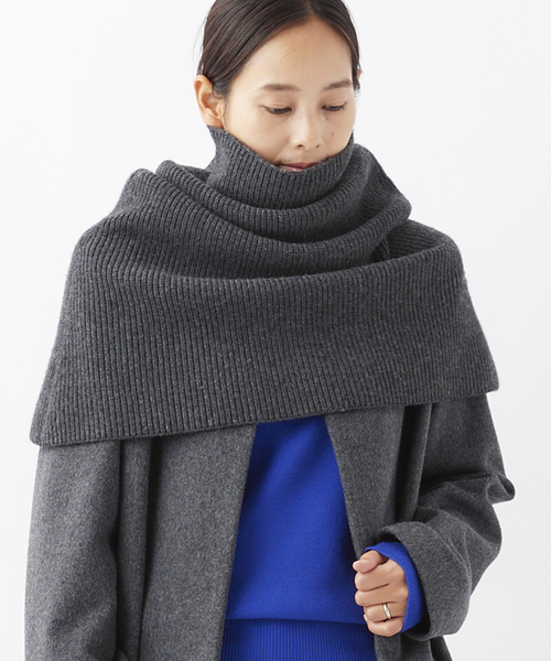 追加 リブニットケープ（ネックウォーマー/スヌード）｜AP STUDIO