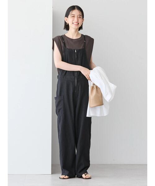 セール】リネンブレンドサロペットパンツ（サロペット/オーバーオール