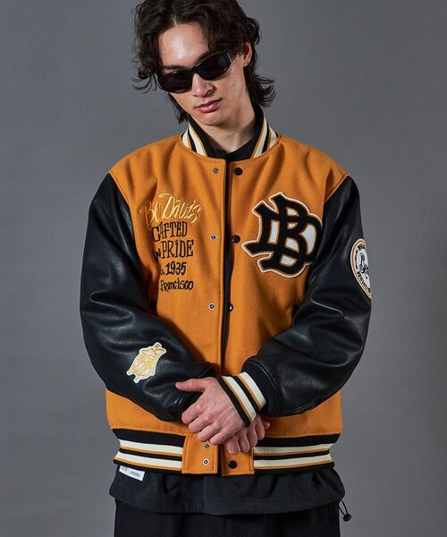 BEN DAVIS（ベンデイビス）】BD STADIUM JACKET / 刺繍 ワッペン OLD