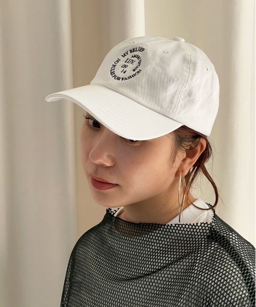 Ameri（アメリ）の「EMBLEM EMBROIDERY CAP（キャップ）」 - WEAR