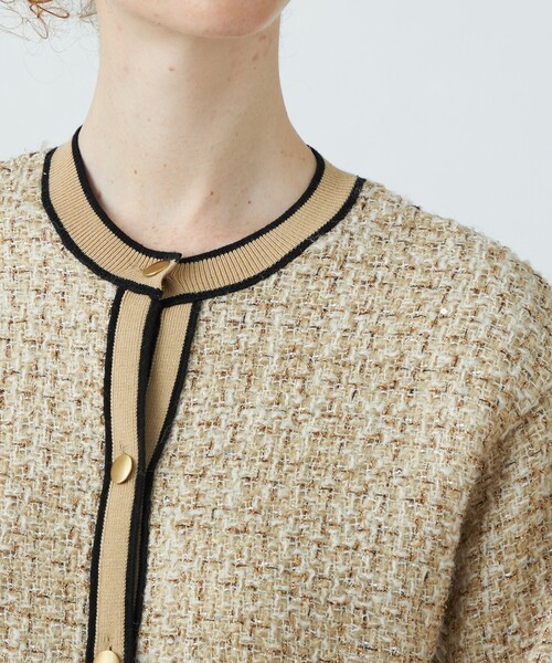 BALLSEY（ボールジィ）の「ニットコンビツイード クルーネック