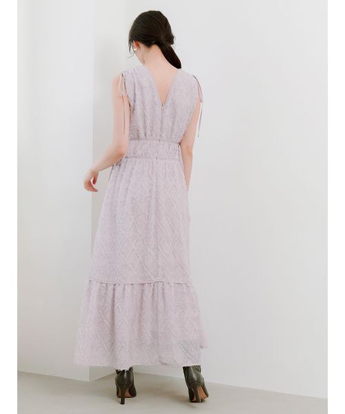 セール】【00サイズあり】ジャガードドロストディティールワンピース