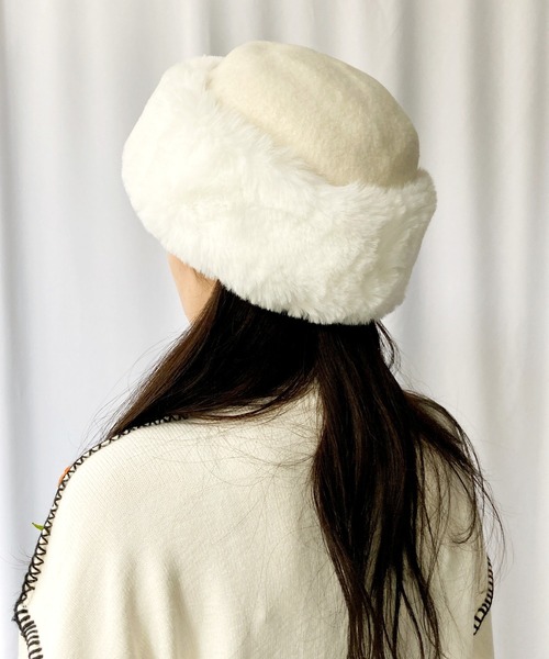 セール】ふわふわ ファーロシア帽 /トーク帽（ハット）｜Loco Ocean