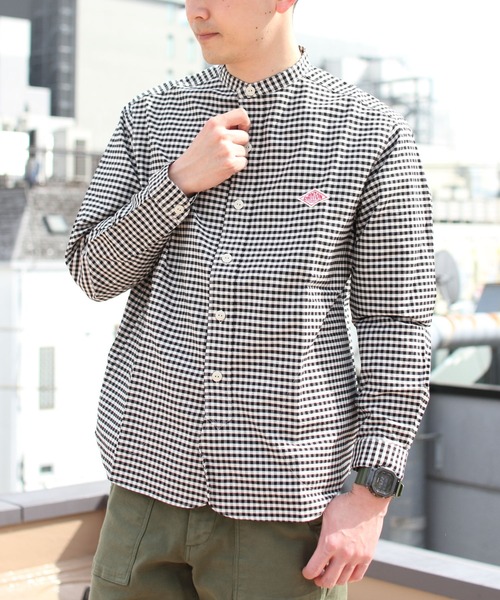 DANTON（ダントン）の「DANTON/ダントン バンドカラーシャツロング