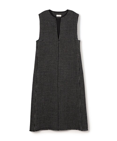 BALLSEY（ボールジィ）の「ワッフルツイード キーネックワンピース