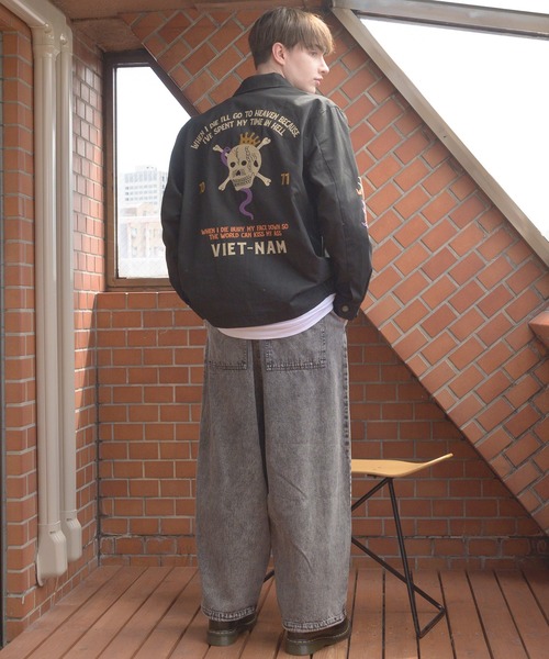 HOUSTON（ヒューストン）の「HOUSTON ベトジャン(SKULL)（ブルゾン