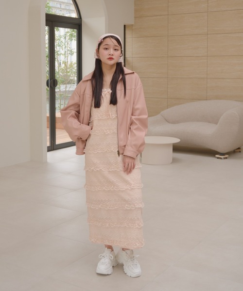 muguet（ミュゲ）の「cotton lace I line cami op（ワンピース）」 - WEAR