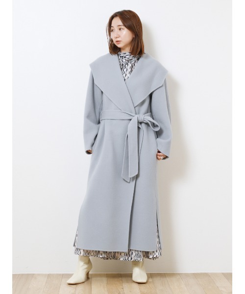 FRAY I.D（フレイアイディー）の「ワイドショールカラーリバーコート