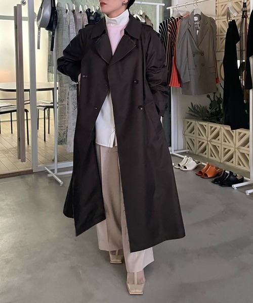 Ameri（アメリ）の「CUT OFF CHAMBRAY TRENCH COAT（トレンチコート