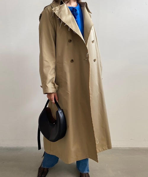 Ameri（アメリ）の「CUT OFF CHAMBRAY TRENCH COAT（トレンチコート