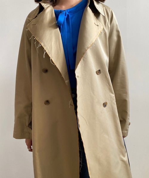 Ameri（アメリ）の「CUT OFF CHAMBRAY TRENCH COAT（トレンチコート