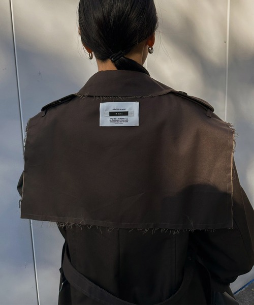 Ameri（アメリ）の「CUT OFF CHAMBRAY TRENCH COAT（トレンチコート